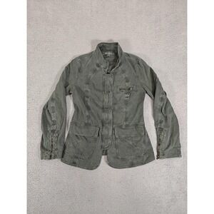 TR-900 Jacket Womens‎ 3 Utility Military Zip Button Pockets Casual Lightweight